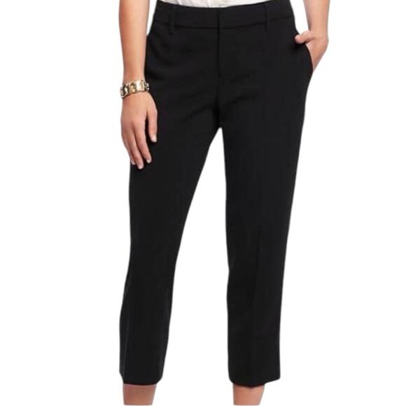 Old Navy Pants Harper Ankle Crop Black Mid Rise Women’s Plus Size 16 - Picture 1 of 8